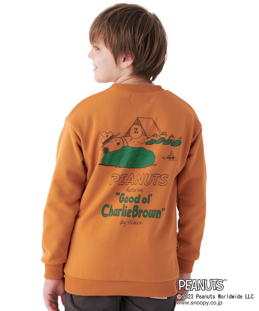 Lekko szczotkowana podszewka Snoopy Crew Print Bluza z kapturem za 120 Orange [Cliffmeyer] (Schluff) Dzieci, Juniorzy, Odzież dziecięca, Unisex,