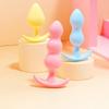 1/3Pcs Silicone Butt Plug Ease-in -Anal Plugs Training Set Expandable Beginner Anales Beads Beginner Soft Silicone Anal Plugs