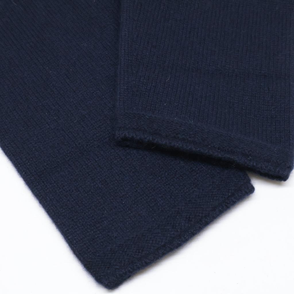 TOYOBOSHI UTSUGI 13IT-BC0004 Navy Cashmere 100% Mock Neck Sweater Tops 2 NavyUsed