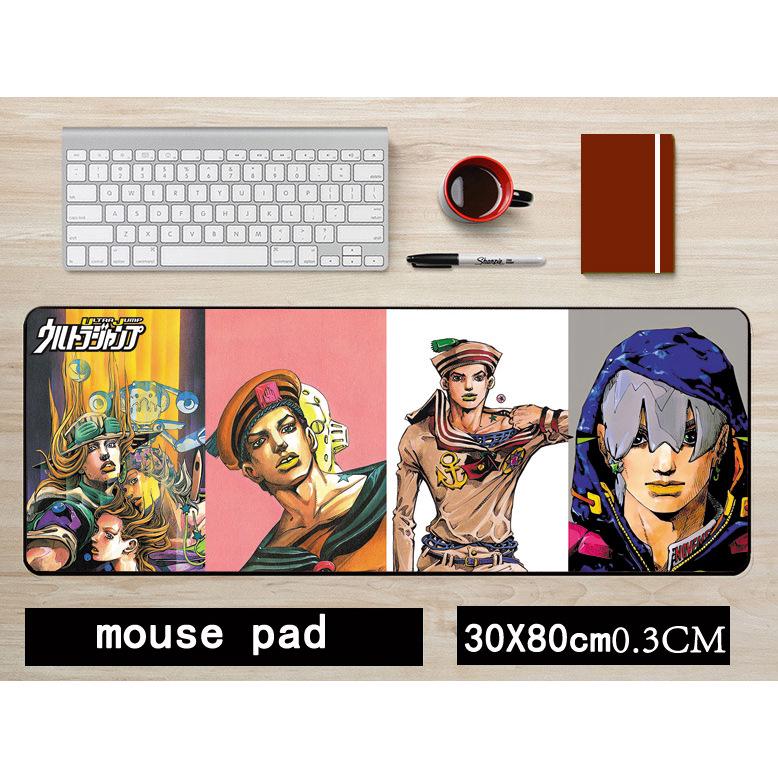 JOJO Kujo Jotaro Anime Non-Slip Mouse Pad - Large 30x80CM Keyboard Mat