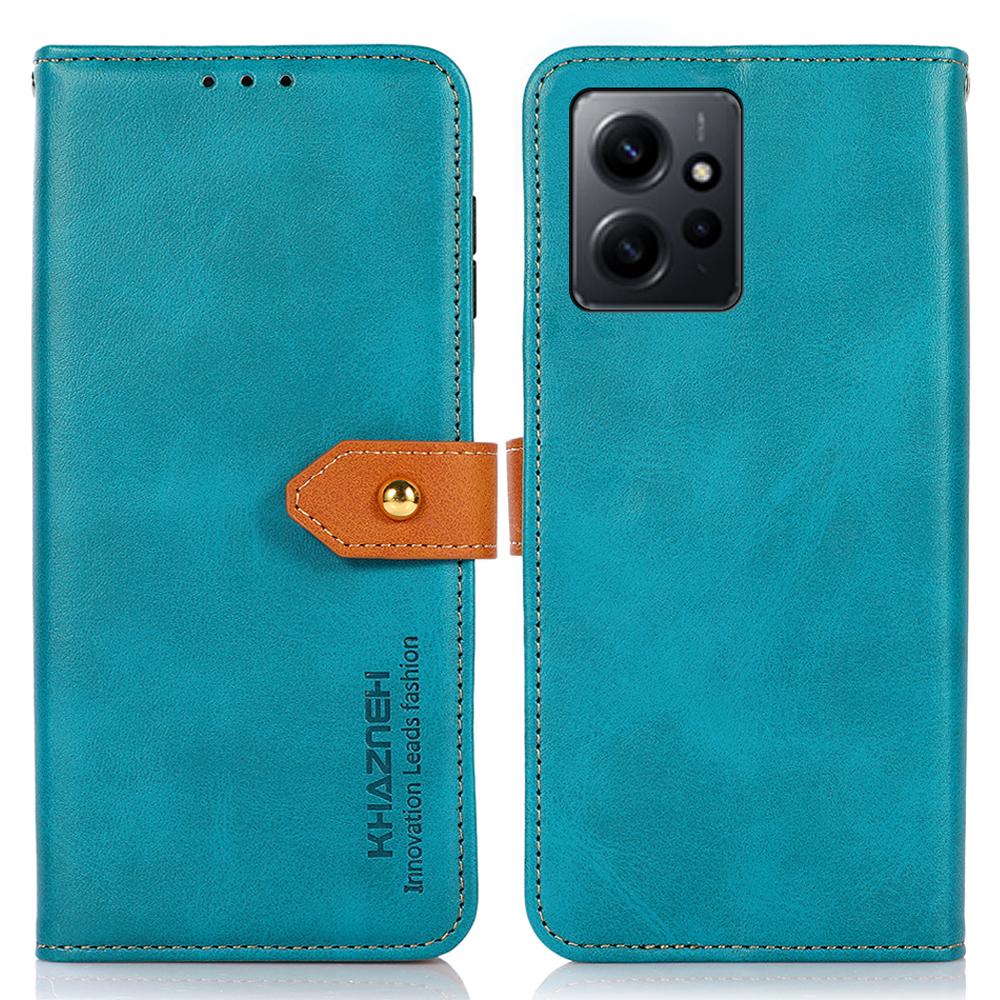 KHAZNEH For Xiaomi Redmi Note 12 4G PU Leather Cowhide Texture Phone Case Wallet Stand Phone Cover