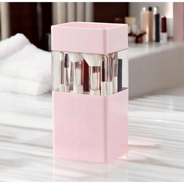 Ecarla Organizer Na Pędzle 12Szt Pojemnik Do Suszenia 22X10,5X8Cm Róż Cb71R