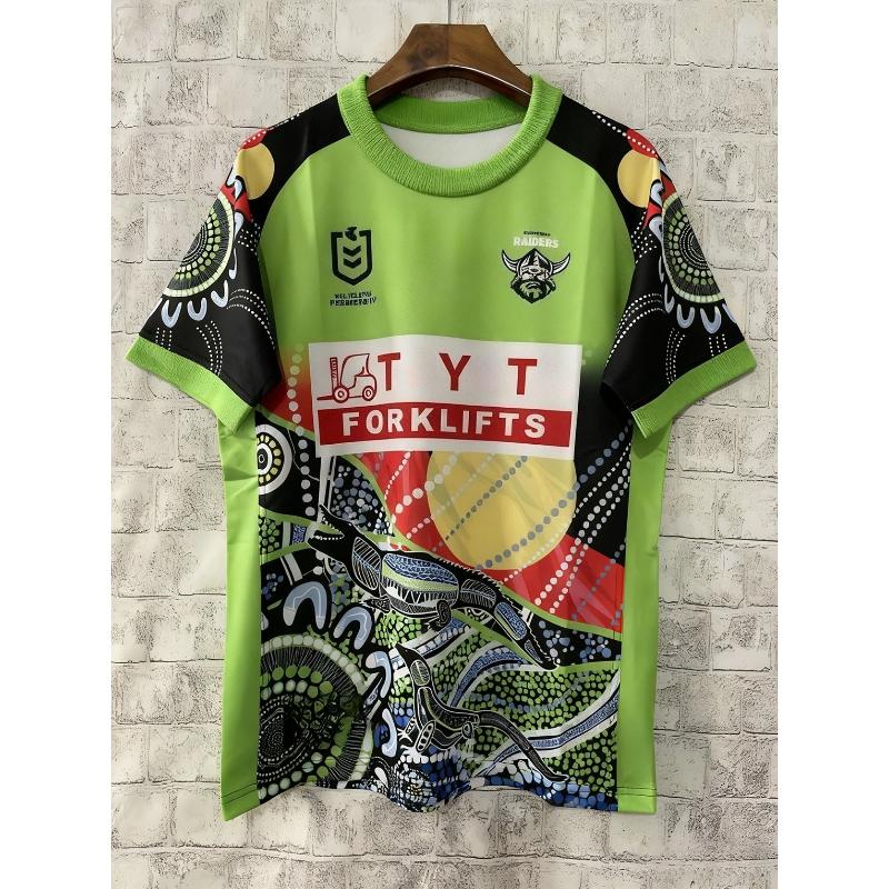 2026 Summer Men's New Canberra Raiders Rugby Training Jersey T-shirt for Both Men and Women