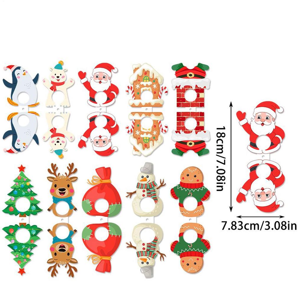 Christmas Lollipop Holder Santa Claus Wrap Package Cards Cute Santa Claus Elk Card Insertion Gift Lollipop Plugin Decoration