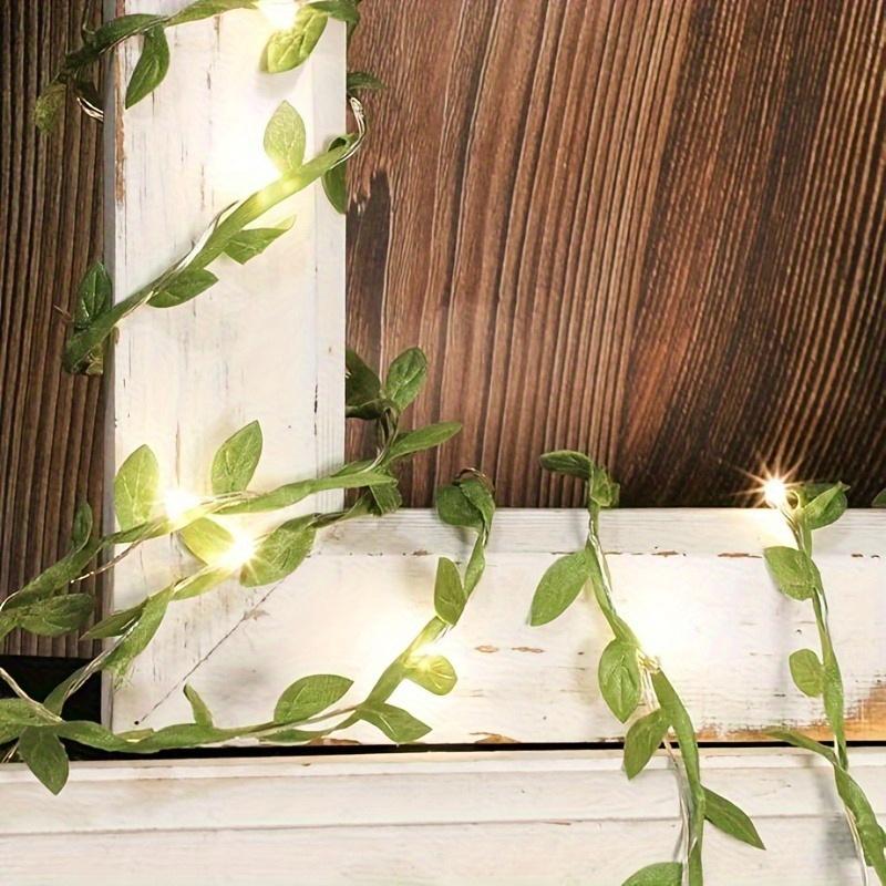 Green Leaf Fairy Lamp Ivy Leaf String Lamp Warm White Suitable for Interior Decoration of Families,Parties,Weddings,Christmas and New Year Festivals