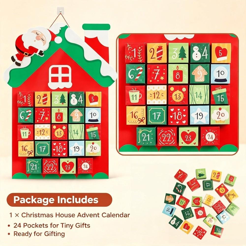Parent-child Interactive Countdown Calendar Handmade Christmas Tree Shape Decor Christmas Party