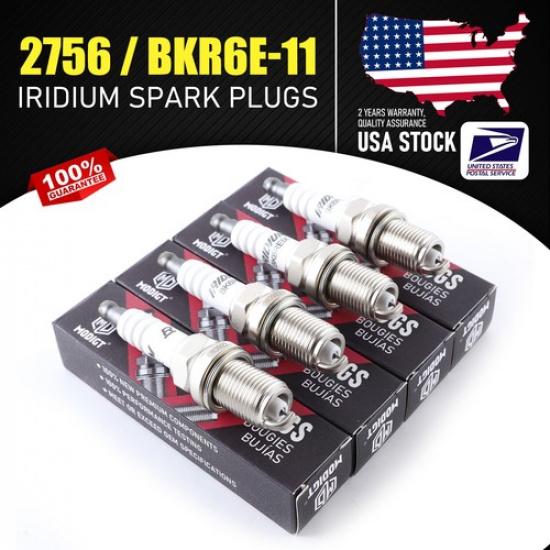 Enhance Engine Performance For NGK 2756 / BRK6E-11 Iridium Spark Plugs Set 4pcs