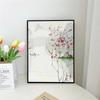 1pc Traditional Chinese Feng S-Shui Plum Orchid Bamboo Landscape Self-adhesive Art Poster Waterproof Paper Sticker Wall Decor
