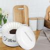 Coffee Filter Holder Stainless Steel Round Basket Coffee Filter Storage Container with Lid and Top Handle Vintage Coffee Filter