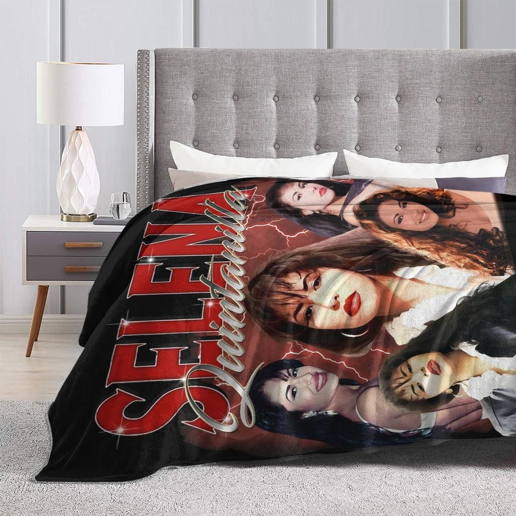 Selena Quintanilla Blanket Velvet Autumn/Winter  Breathable Ultra-Soft Throw Blanket for Sofa Outdoor Bedding Throws