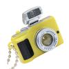 Simulation Camera Keychain with LED Light and Sound 5cm Beaded Chain Pendant for Night Visibility and Interactive Play