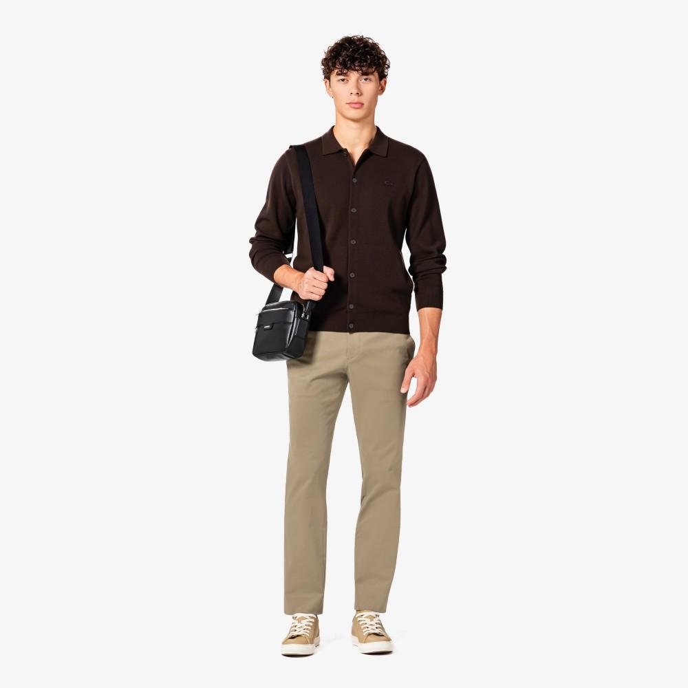 [Lacoste] Men's Button Collar Cardigan AH092E-55NSKB