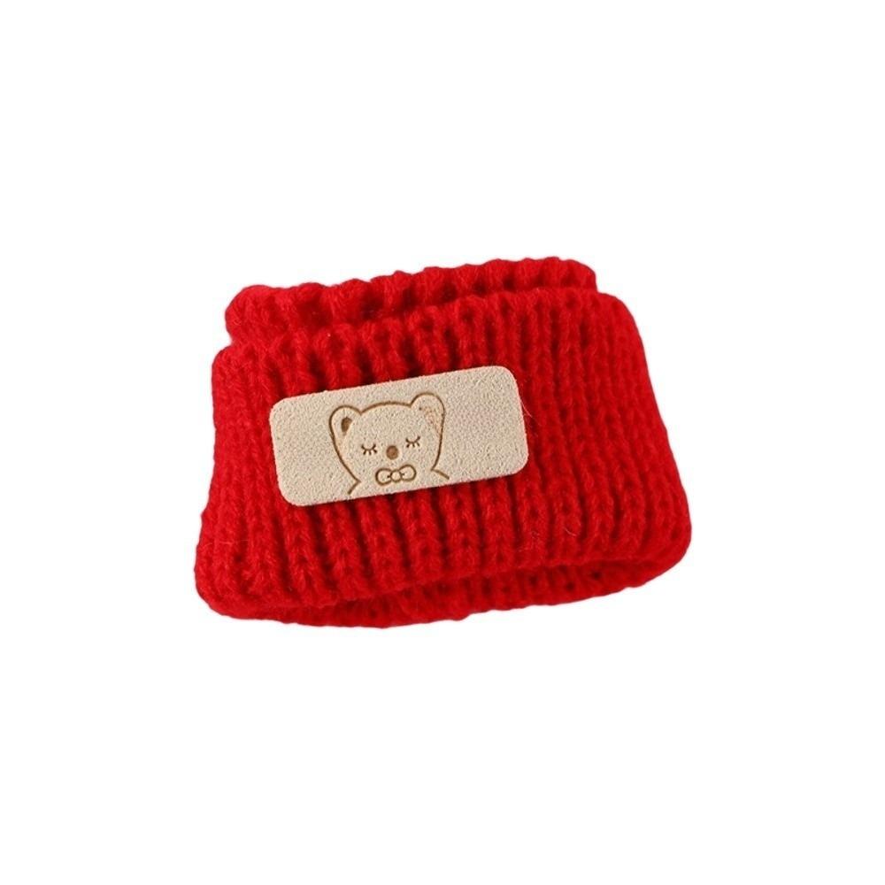 Für Hut Puppen Kleidung Passend Niedliche Gestrickte Mütze Zubehör Kleidung Plüschpuppe Kleidung Weiches Plüschtier