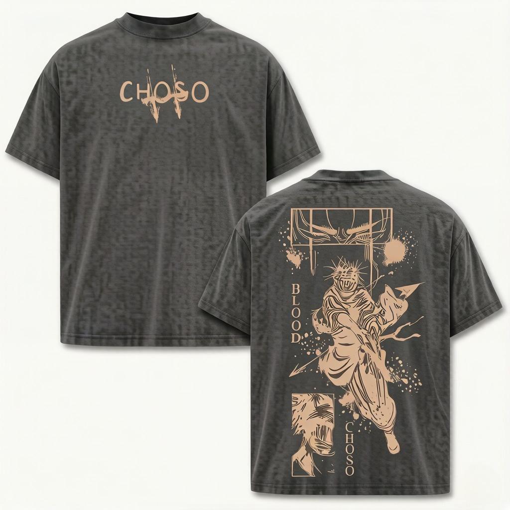 

Choso Print Tshirt Anime Jujutsu Kaisen Clothing Unisex Women Short Sleeve Tshirts Retro T Shirt Harajuku Male Cotton Tops 4XL