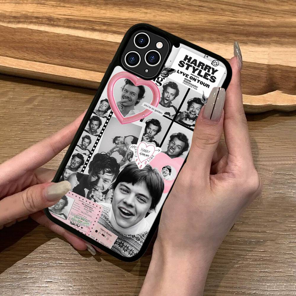 Famous H-Harris Singer S-Styles Phone Case For Iphone 11 12 13 14 15 Pro Max 17 16 Plus Hard PC+TPU Back Cover