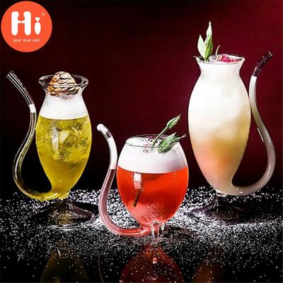 Hi Joliann-Wine Whiskey Glass Heat Resistant Glass Sucking Juice Milk Cup Tea Wine Cup