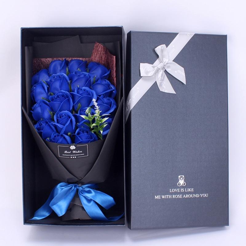 Romantic Valentine's Day Eternal Flower 18 Soap Rose Bouquet Gift Box Mother's Day Birthday Gift
