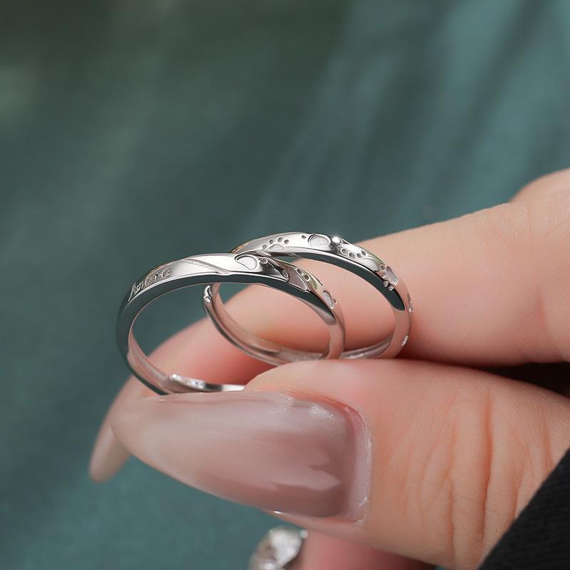 2026 Adorable Paw Couple Rings: Versatile Adjustable Pet-Inspired Gift for Valentine's Day