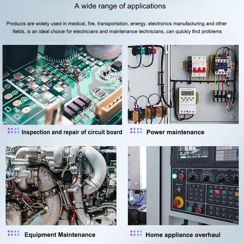 4000 Counts Multimeter 24x32 Thermal Imager Rechargeable Thermal Imaging Camera Voltage Resistance Diode Test Meter