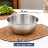 Gold Round Stainless Steel Mixing Bowl for Salad, Baking, and Egg Beating