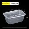 Transparent Rectangular Disposable Food Containers