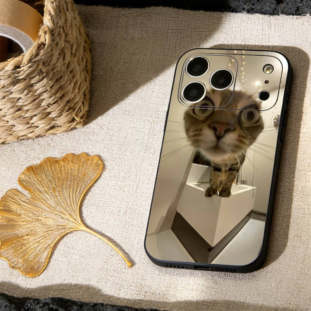 Funny Of Pet Cats  Phone Case For iPhone 17, 16,15,14,13,12,11 X XR Plus,Others Soft Black Cover