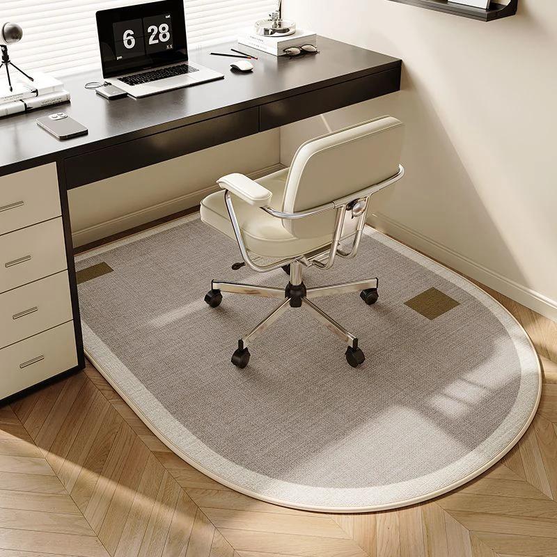 Nordic Style Simple Computer Chair Mat E-sports Swivel Chair Non-slip Carpet Living Room Table Study Desk Office Foot Mat