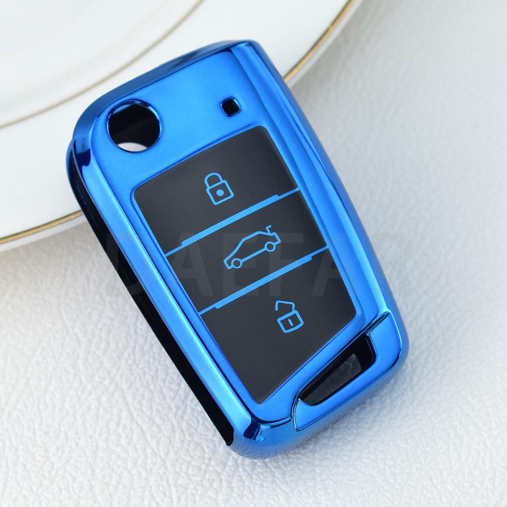 Fit For Volkswagen Vw Golf 7 Gti Mk7 R Touran Skoda Octavia 3 Superb Karoq Kodiaq Seat Leon Mk3 Ateca Tpu Auto Key Fob Cover Case