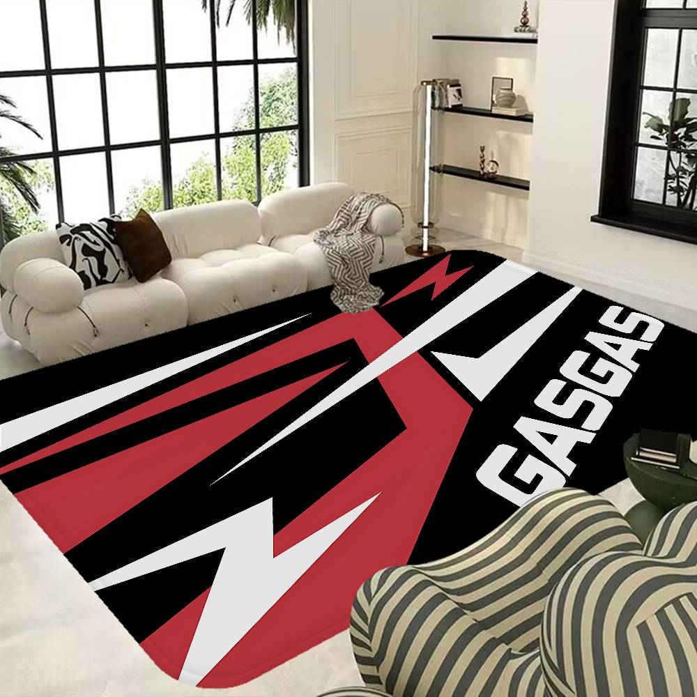 G-GasGas Red Motorcycle Hallway Carpet Non-Slip Laundry Room Mat Laundry Decor Balcony Child Living Room Bedside Area Rugs