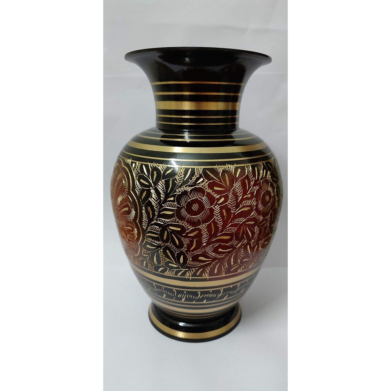 

Brass Flower Vase (26 X 5 X 5 cm, Multicolour)