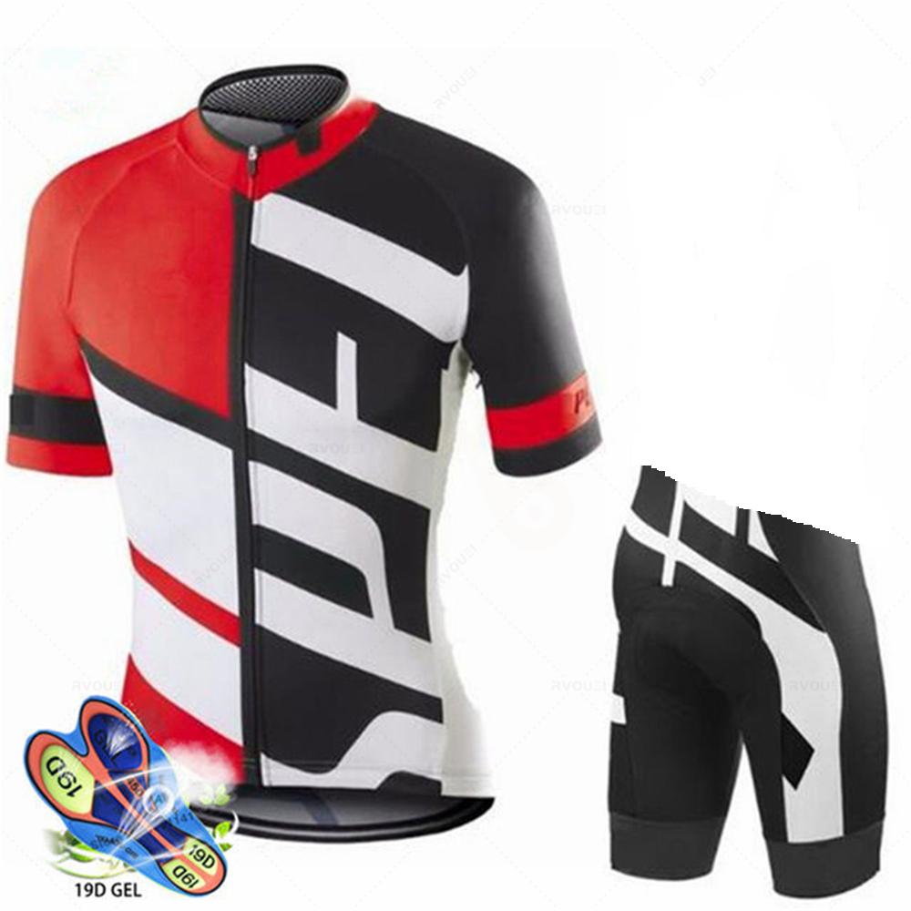 New 2023 Men Short Sleeve Jersey Set Ropa Ciclismo Hombre Summer Cycling Clothing Triathlon Bib Shorts Suit Bike Uniform Maillot