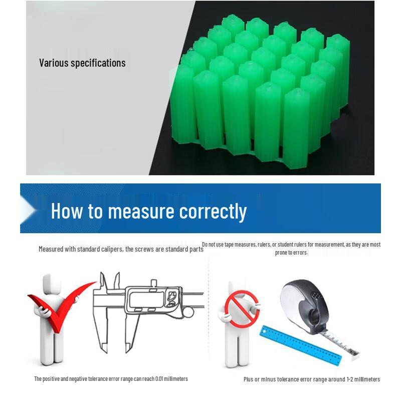 LongYusheng Green Plastic Expansion Wall Plugs