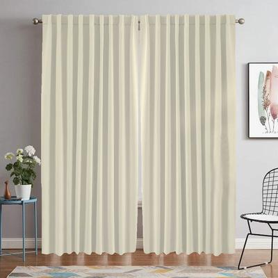 Solid Color Kitchen Drapes for Camera Covers Contemporary Livingroom Space Drapes 2 Panels Sheer for Bedchamber Divider Windowpane Drape