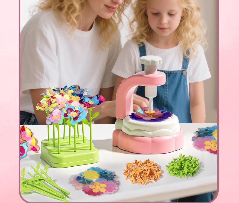 DIY Flower Bouquet Maker - Handmade Simulation Embossing Toy for Girls