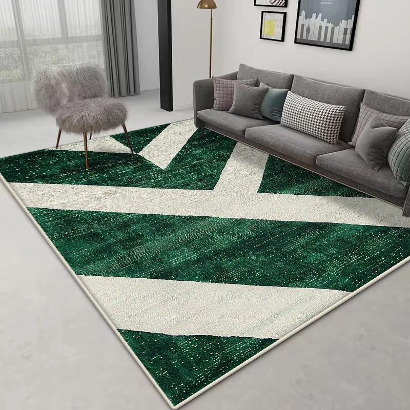 Nordic Geometric Area Rug – Large Non-Slip Carpet | Custom Size for Living Room Sofa & Bedroom Home Decor