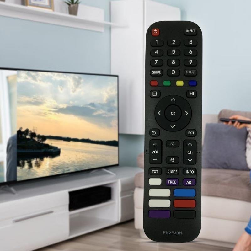 Replacement Remote Control Easy Functionality for EN2Q30H EN2F30H TV and Multiple Device Compatible
