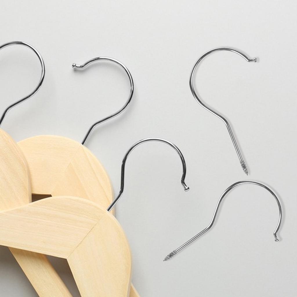 10 Pcs Plastic Pants Clip Hooks Hanger Accessories Heavy Duty Screw In Hooks Home Storage Closet Hangers Wardrobe Hangers