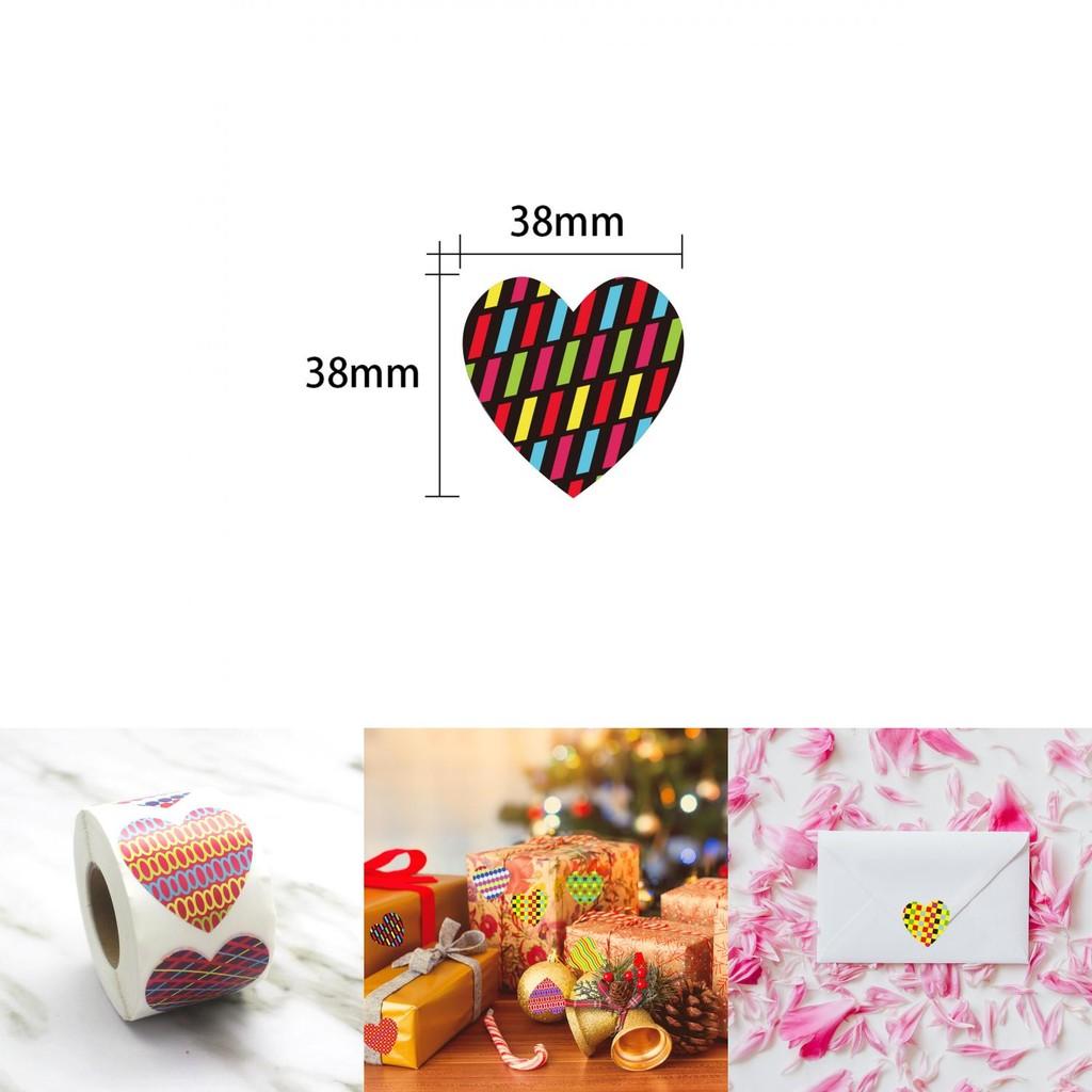 Xh047 Heart Shaped Gift Sealing Stickers For Valentine's Day Party Diy Crafts