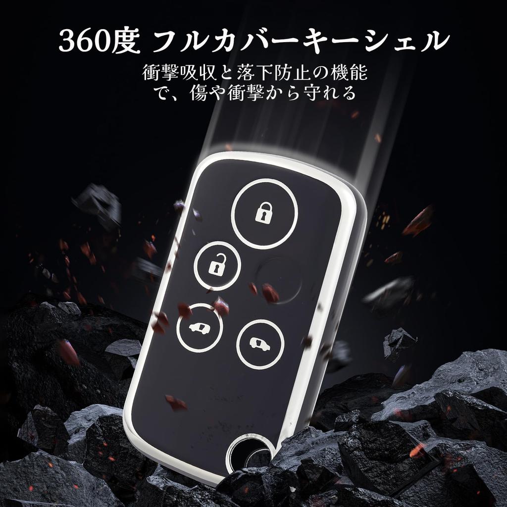 OFF WE GO Estuche para llaves, Cubierta de TPU para llave de coche, Carcasa para llaves, Compatible, Para Honda