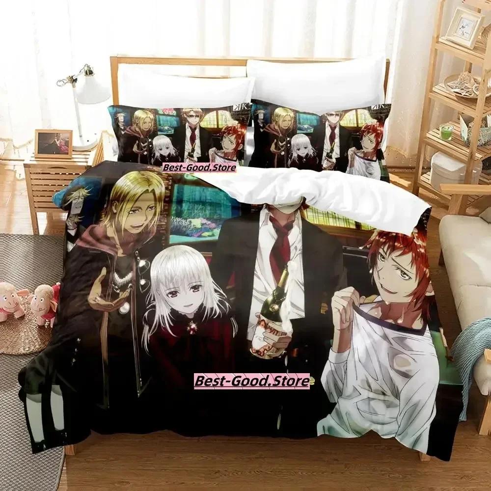 Anime K project Mikoto Suoh No Blod! No Bone! No Ash! Beding Set Printed With Pilowcase Bed Soft Duvet Cover Quen Super King-Sized Dimensionsd