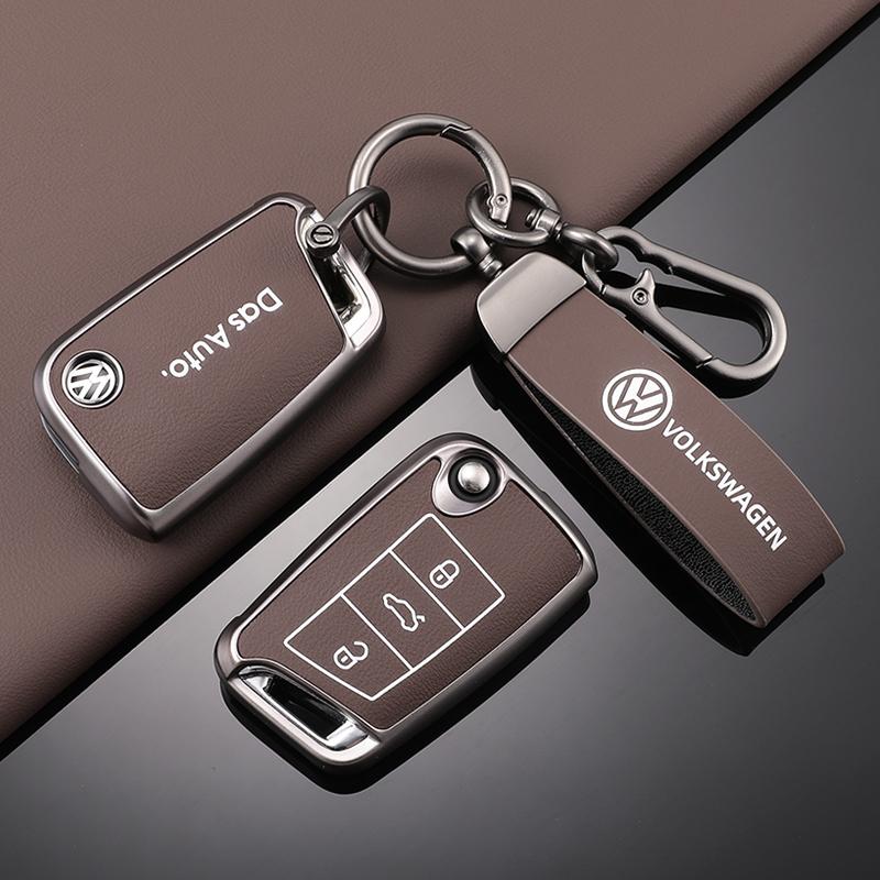 TPU Leather Car Remote Key Case Fob Cover Holder Shell For Volkswagen VW Polo Golf 7 MK7 Tiguan Passat Jetta E-golf AccessoriesBR2