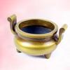 Three-Legged Tripod Buddha Offering Plate Copper Incense Living Room Ornament Aromatherapy Tube Cap Ear Burner Dam