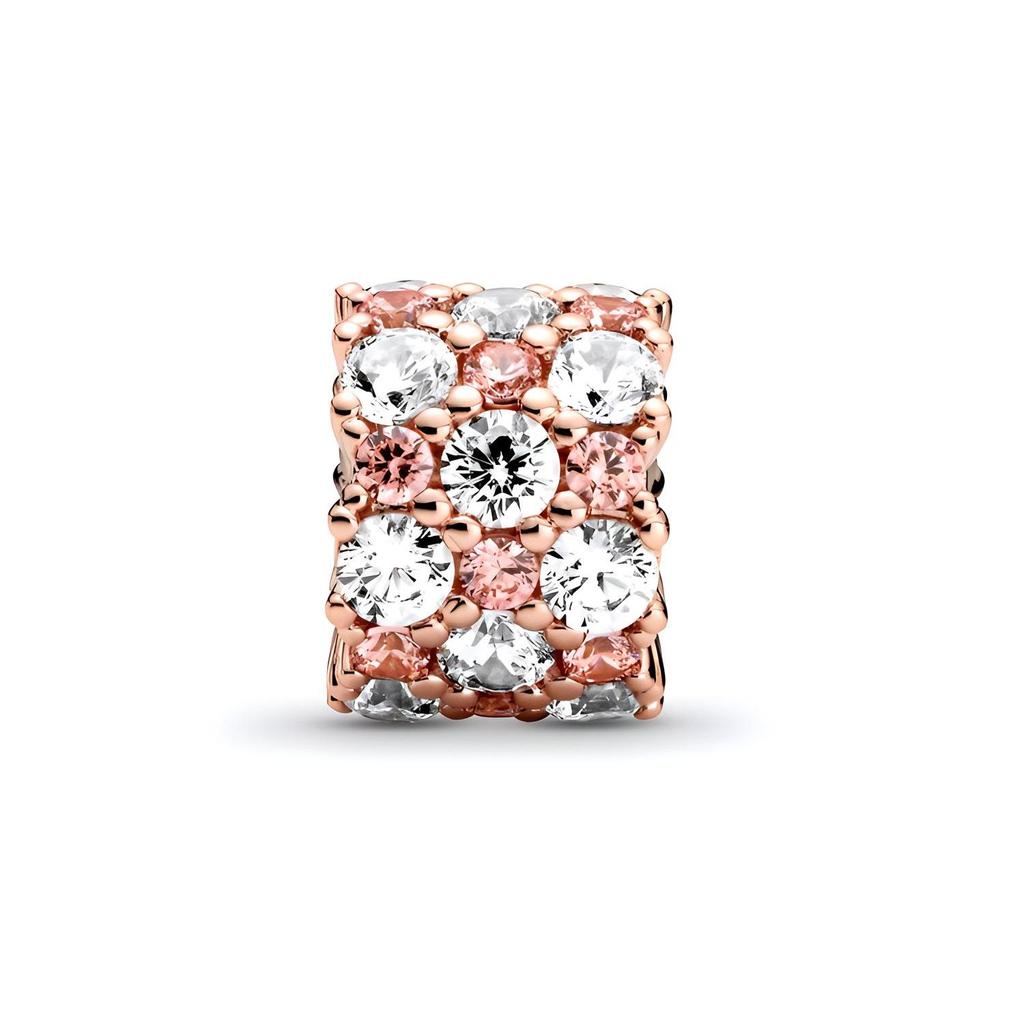 Pandora Transparent With Pink Sparkling Charm Women Jewelry 788487C01
