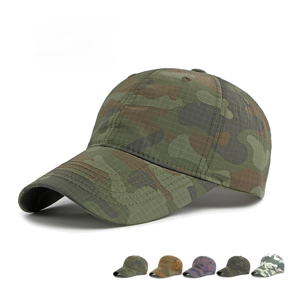 New Summer Camouflage Baseball Cap Outdoor Hiking Quick Dry Sun Hat Vintage American Style Unisex Dad Hat