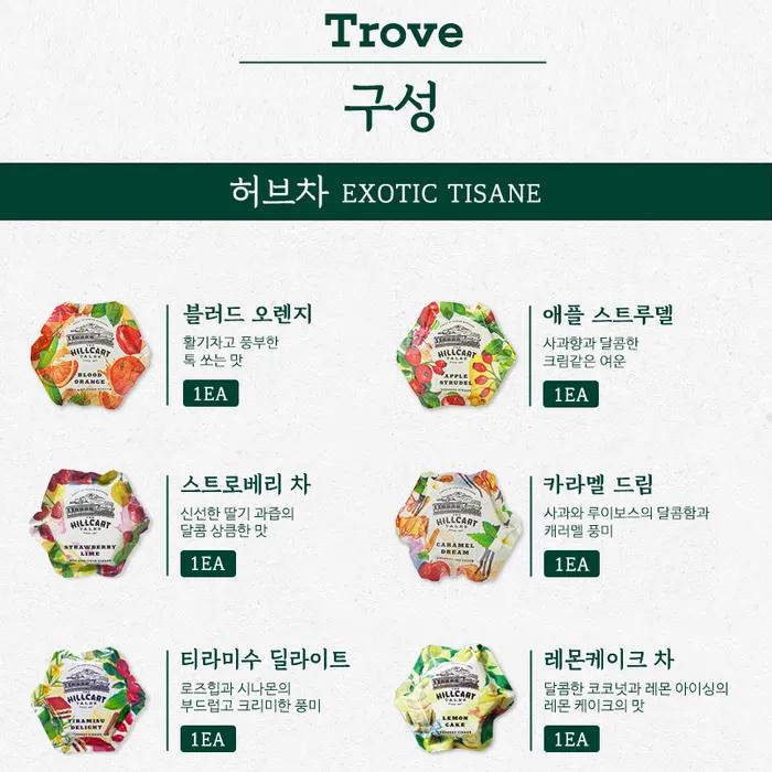 [GIFT SET] Trove Muslin Tea Bag Herbal Tea Gift Set (6 pieces)