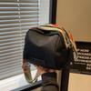 Trendy Women's Large Capacity Oxford Cloth Shell Bag - Single Shoulder Messenger Bag with Ribbon.