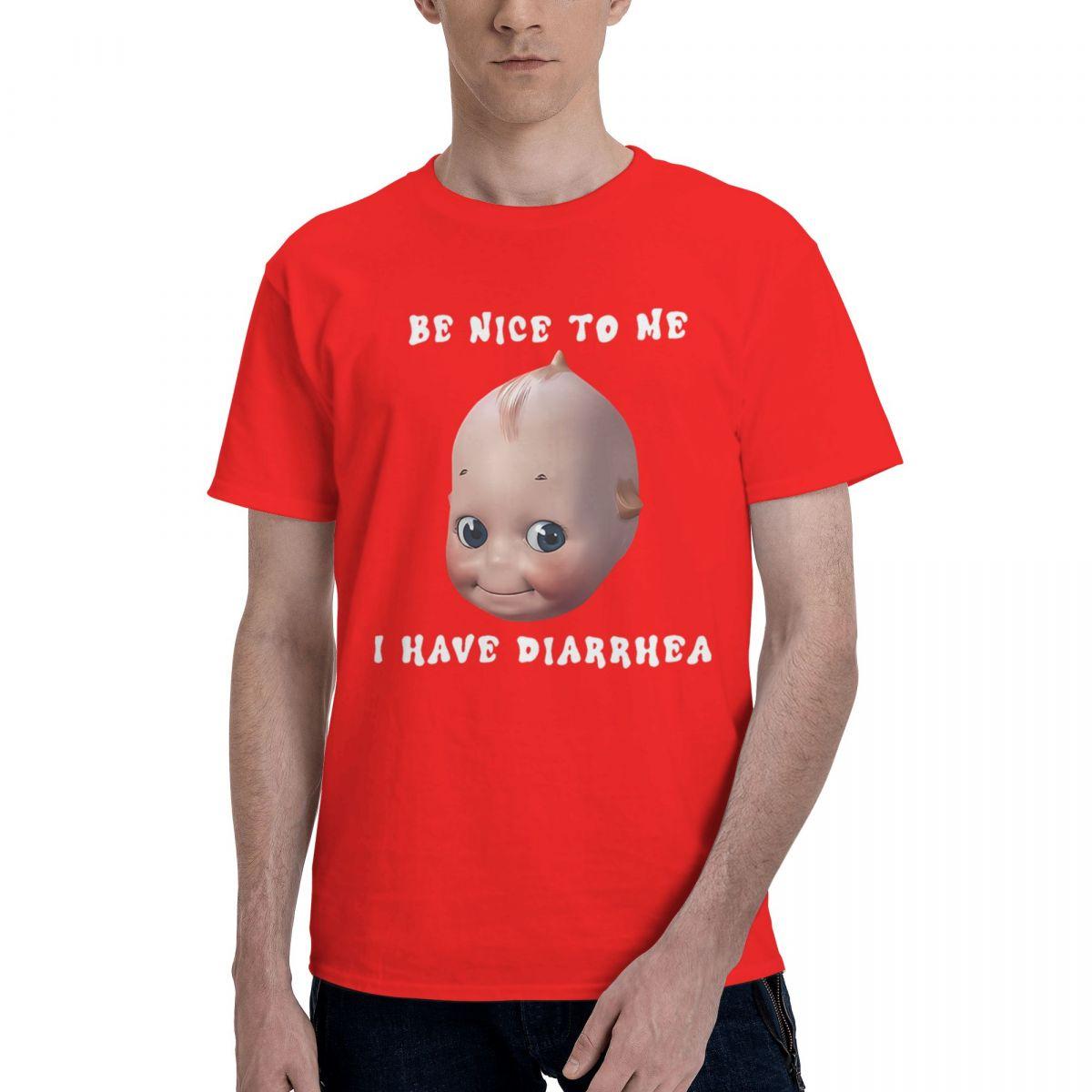 Kewpie Doll Be Nice To Me I Have Diarrhea 100 Cotton Casual Breathable Confortable Shirt Mens Designer Clothes Funny Gifts S
