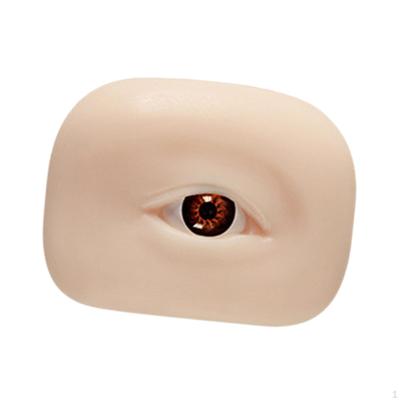Künstliches Augenmodell Übungsbrett Make-up Wimpern Augenbraue Silikon Trainingszubehör Geeignet für