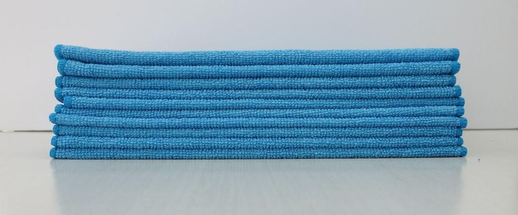 Pikarin Hand Microfiber Towel (Blue, 10-Piece Set) MFTS-B