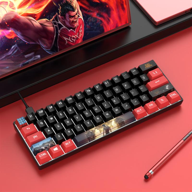 61-Key Mechanical Mini Keyboard for Gaming & Office - Blue, Black, Brown, Red Switches
